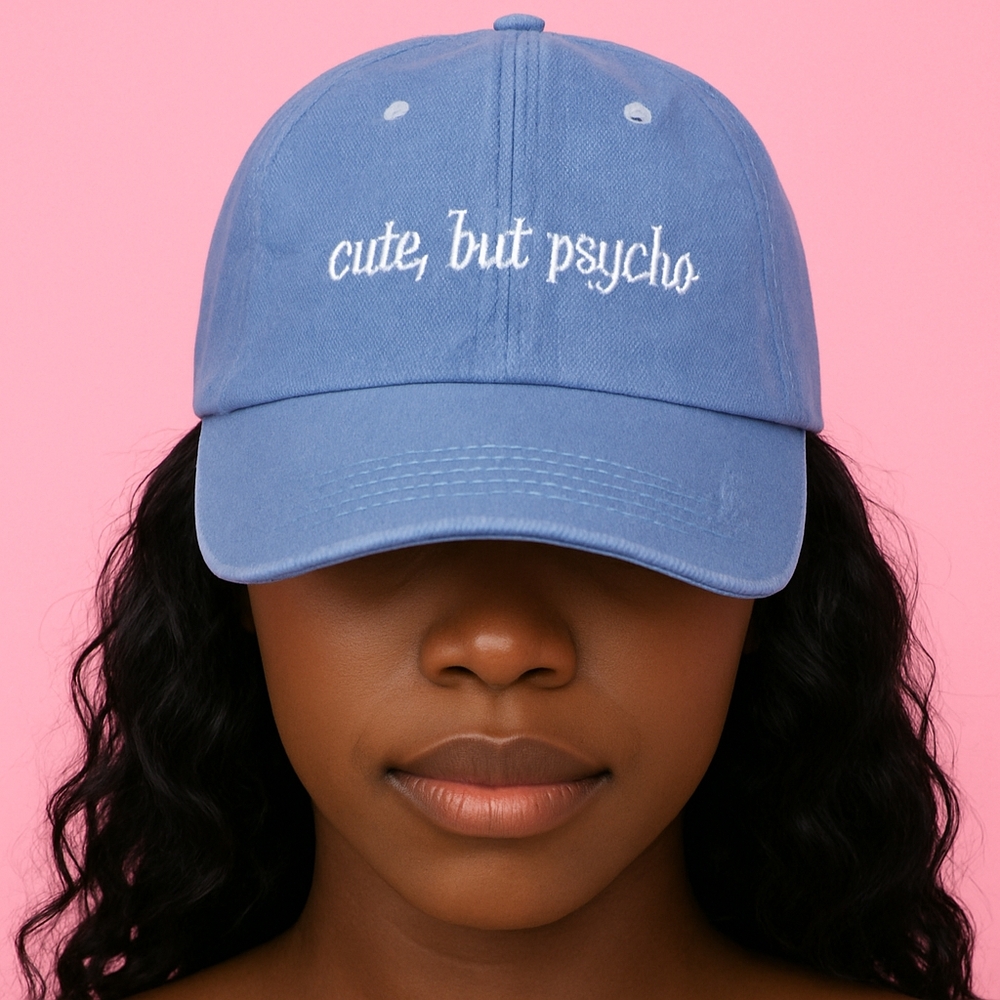NWT Blue Embroidered Cap